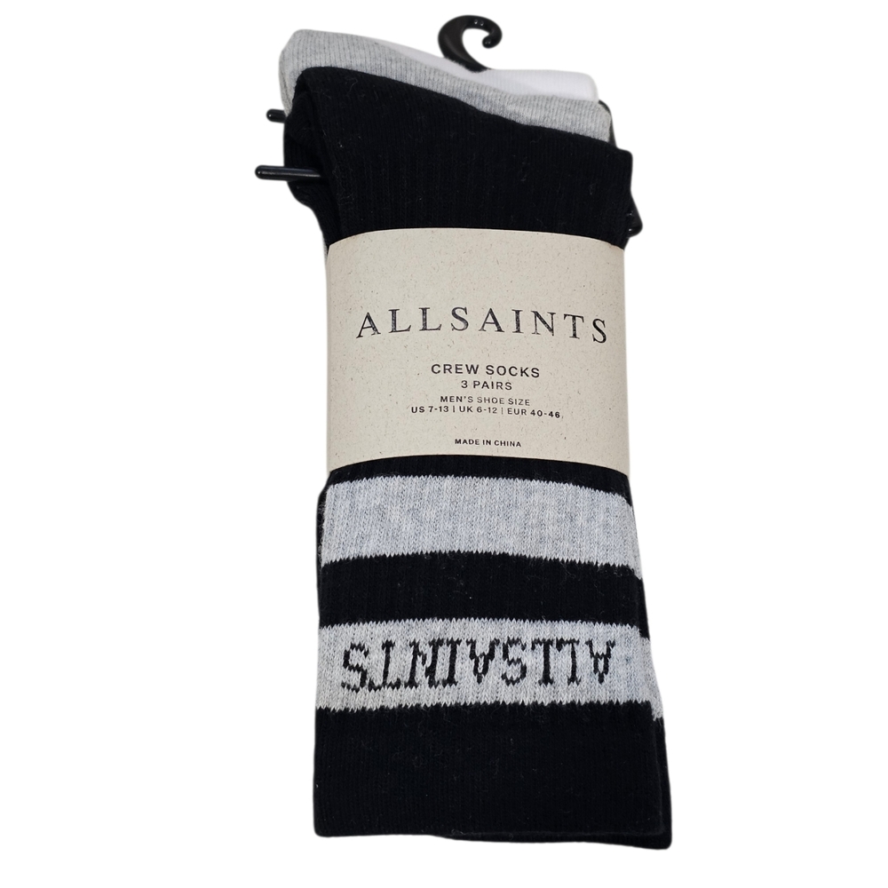 All Saints Crew Socks 3 Pairs